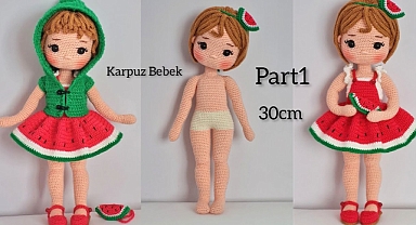 Watermelon Baby Foot and Leg Knitting 