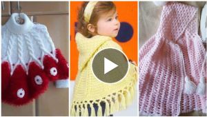 Embroidered Handmade Beautiful Baby Poncho Ideas