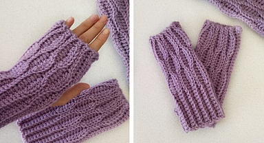 Crochet mittens, Honeycomb pattern\crochet mittens