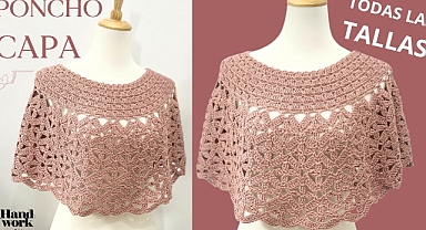 How to crochet CAPE or PONCHO quickly and easily